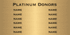 12 Name Brass Plates | 12" x 24"