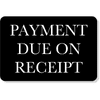 Engraved Payment Due Sign | 4" x 6"