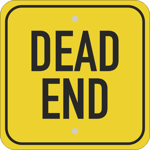 Square Dead End Sign