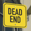 Mounted Square Dead End Sign