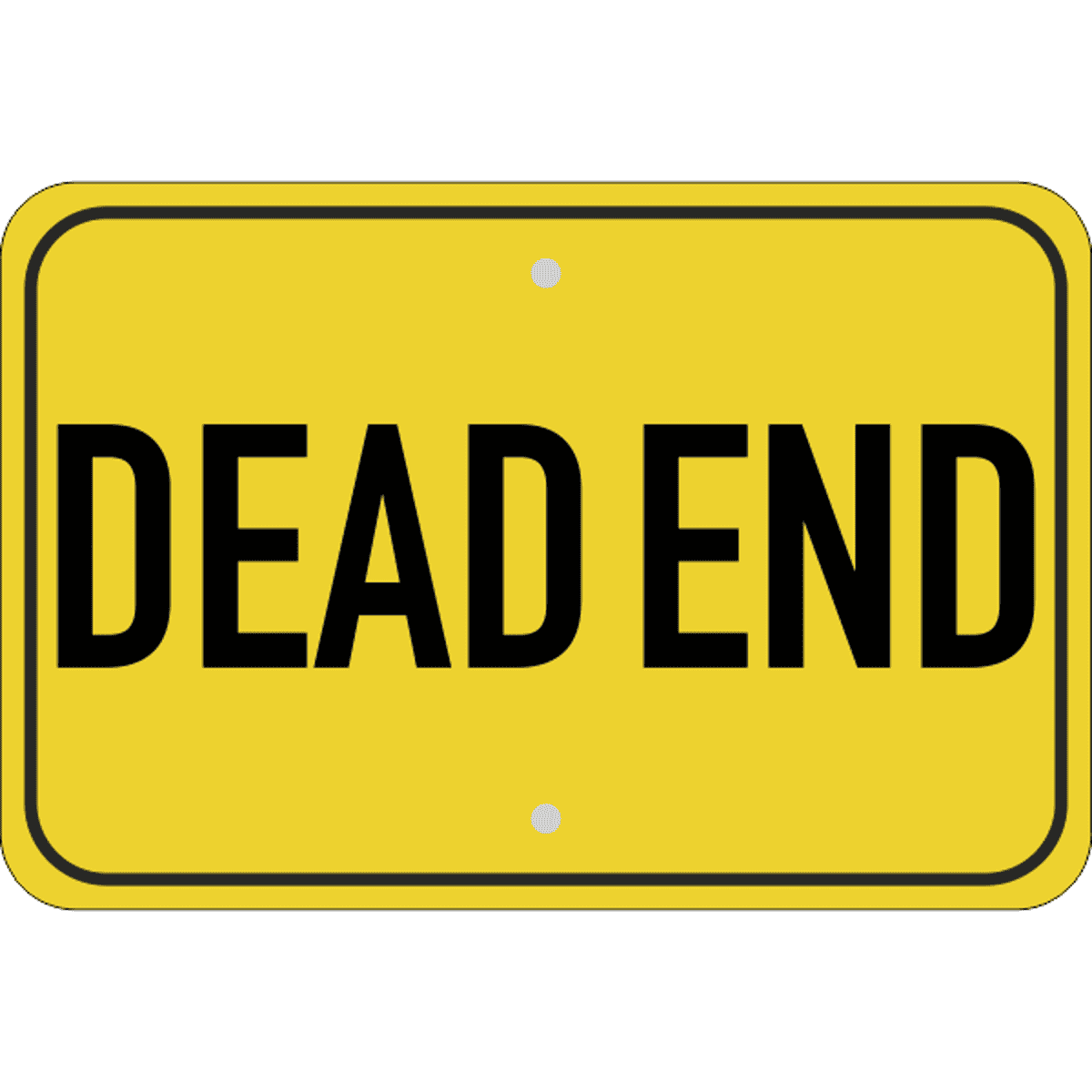 Horizontal Dead End Sign