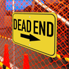 Mounted Horizontal Right Arrow Dead End Sign