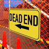 Mounted Horizontal Left Arrow Dead End Sign