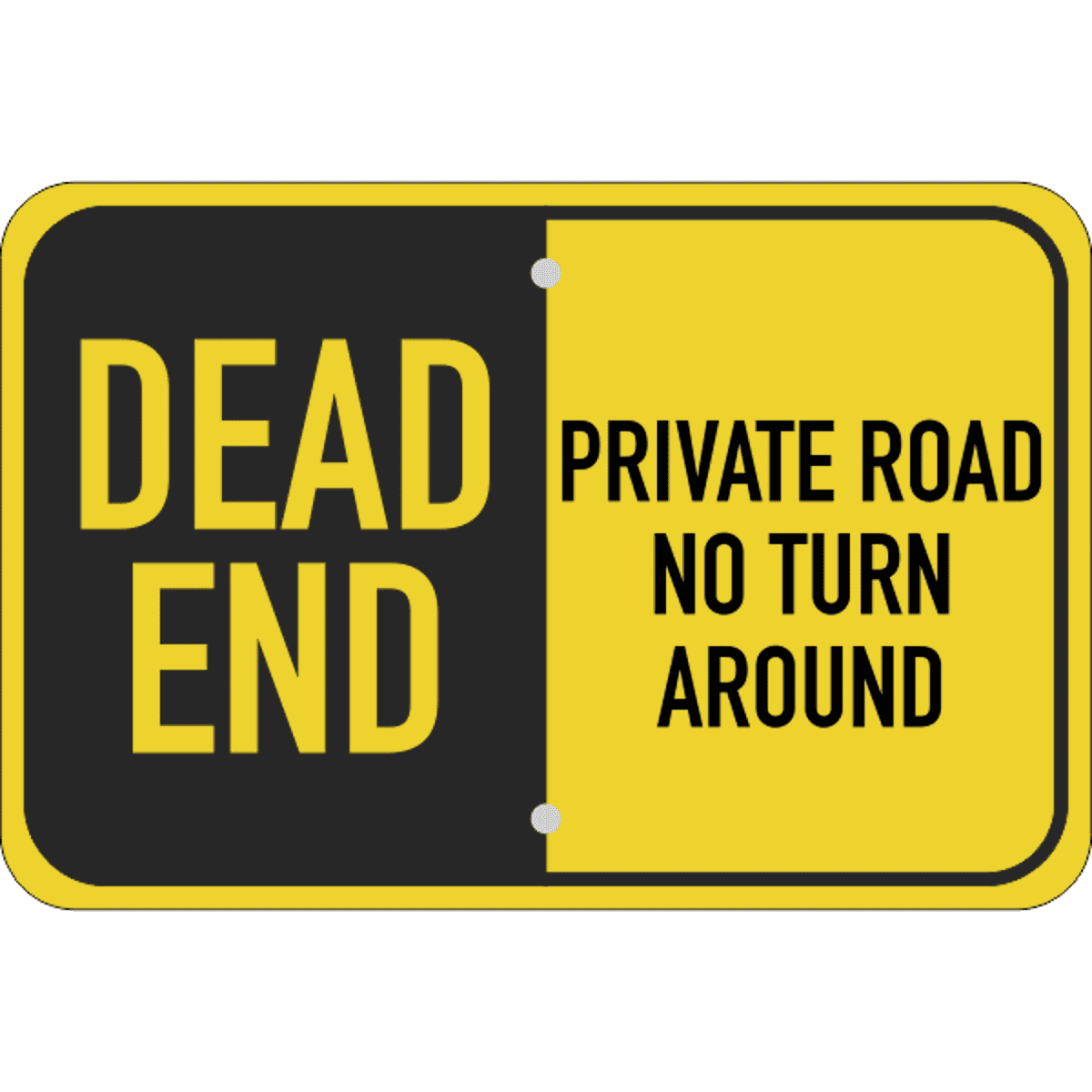 Horizontal Private Road Dead End