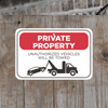 Mounted Horizontal Tow Away Private Property
