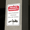 Mounted Vertical Tow Away Private Property