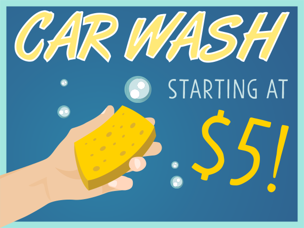 Hand Car Wash Sign