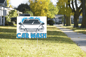 Mounted Grill Car Wash Sign