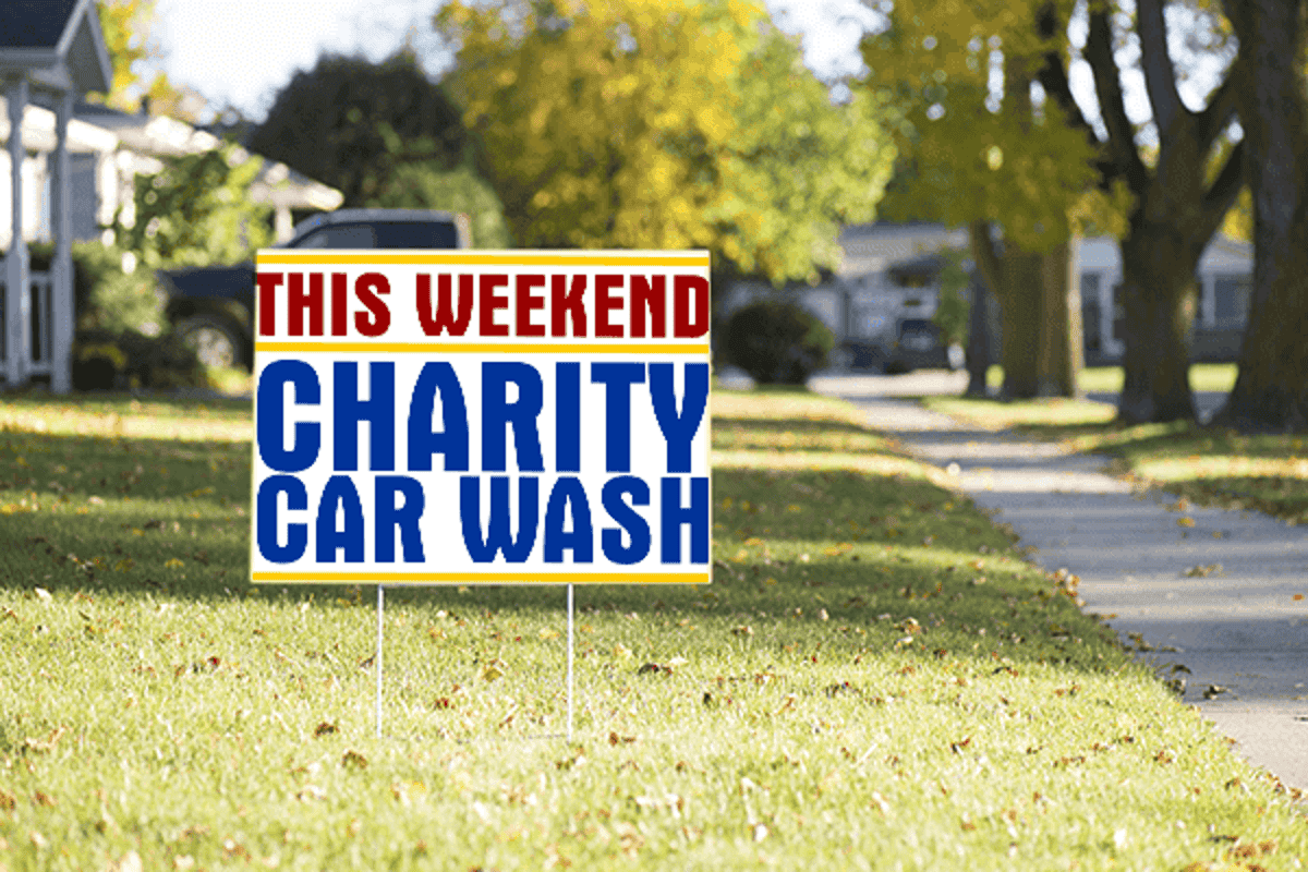 Mounted Generic Car Wash Sign