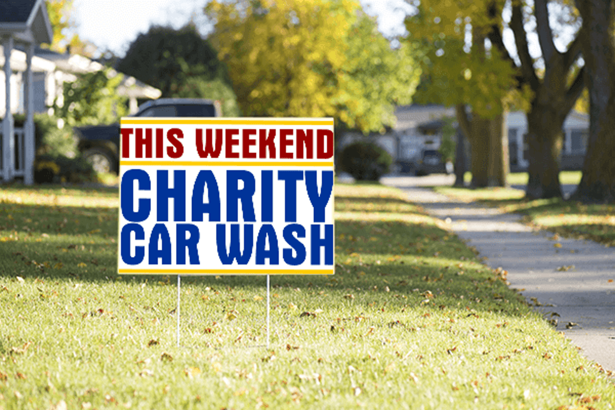 Mounted Generic Car Wash Sign