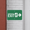 Mounted Horizontal Right Arrow Emergency Exit Sign