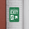 Mounted Vertical Forward Right Arrow Emergency Exit Sign