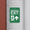Mounted Vertical Forward Arrow Emergency Exit Sign