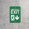 Mounted Vertical Down Arrow Emergency Exit Sign