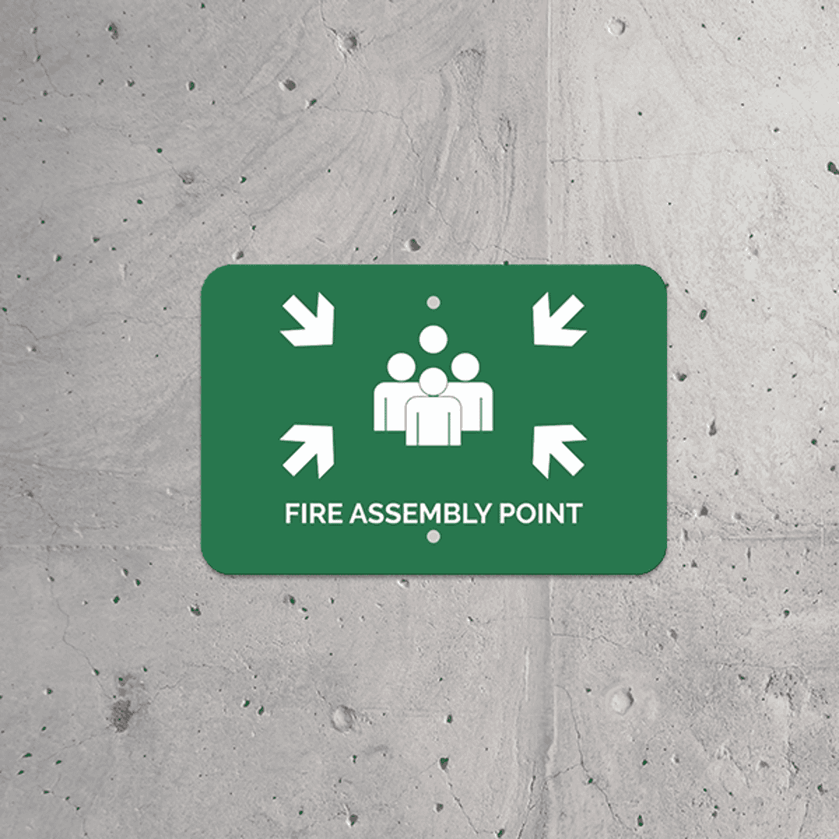 Mounted Horizontal Fire Assembly Point Sign