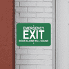 Mounted Horizontal Door Alarm Emergency Exit Sign