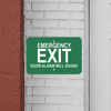 Mounted Horizontal Door Alarm Emergency Exit Sign