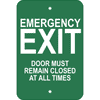 Vertical Keep Closed Emergency Exit Sign