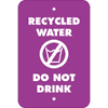 Vertical Do Not Drink Recycled Water Sign