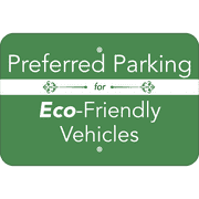 Horizontal Eco Parking Conserve Sign