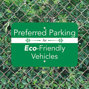 Mounted Horizontal Eco Parking Conserve Sign