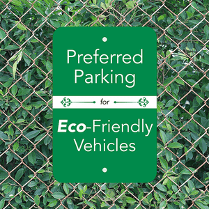 Mounted Vertical Eco Parking Conserve Sign