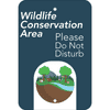 Vertical Wildlife Conservation Sign