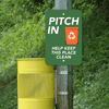 Mounted Vertical Pitch In Recycling Sign