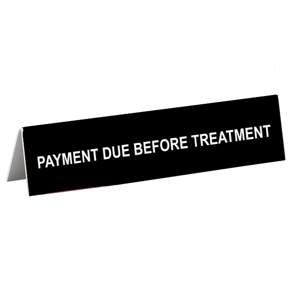Treatment Tent Sign