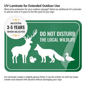 Benefits of adding a UV laminate to aluminum signs to help them last longer outside