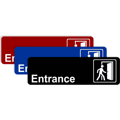 Entrance Icon Sign - alternate view