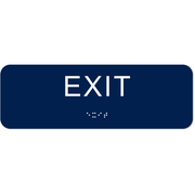 Exit 2" x 6" ADA Braille Sign