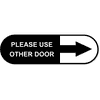 Please Use Other Door Oval Contour Cut Decal  3" x 10"