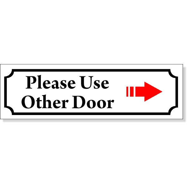 Color Use Other Door Sign