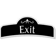  3" x 8" Decorative Exit Decal