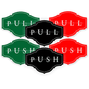 Push / Pull Victorian Decal Set