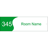 Custom Text Room Name and Number Acrylic Print Sign Wave - 3" x 10"