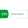 Custom Text Room Name and Number Acrylic Print Sign Convex - 3" x 10" 