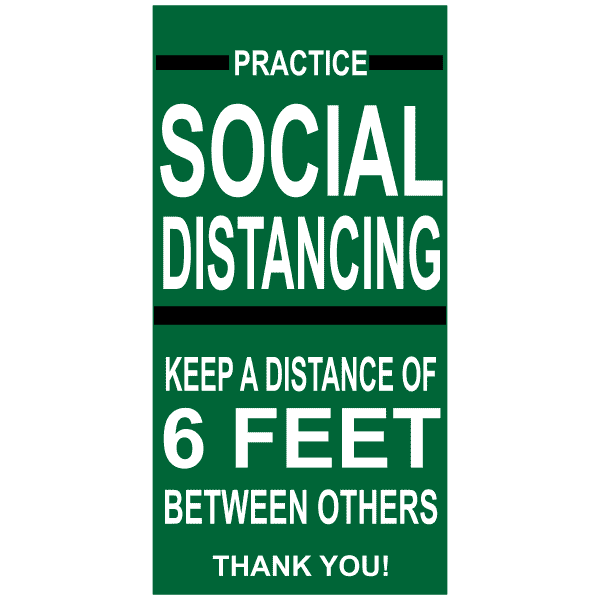 Rectangle Practice Social Distancing Floor Decal