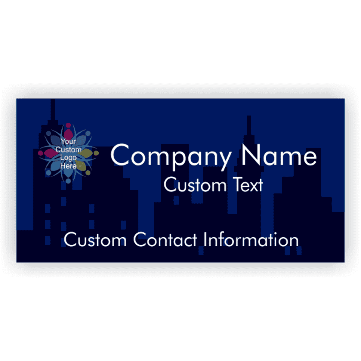 Transparent Skyline Business Banner | 2' x 4'