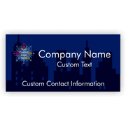 Transparent Skyline 2' x 4' Business Banner 