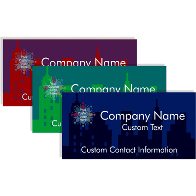 Transparent Skyline 2' x 4' Business Banner - alternate view