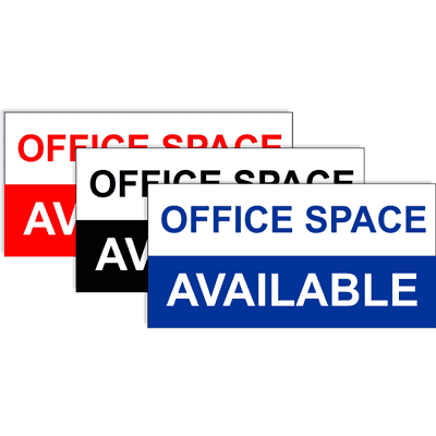 Office Space Available 3' x 6' Banner - alternate view