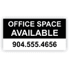 Custom Phone Number Office Space Banner | 3' x 6'