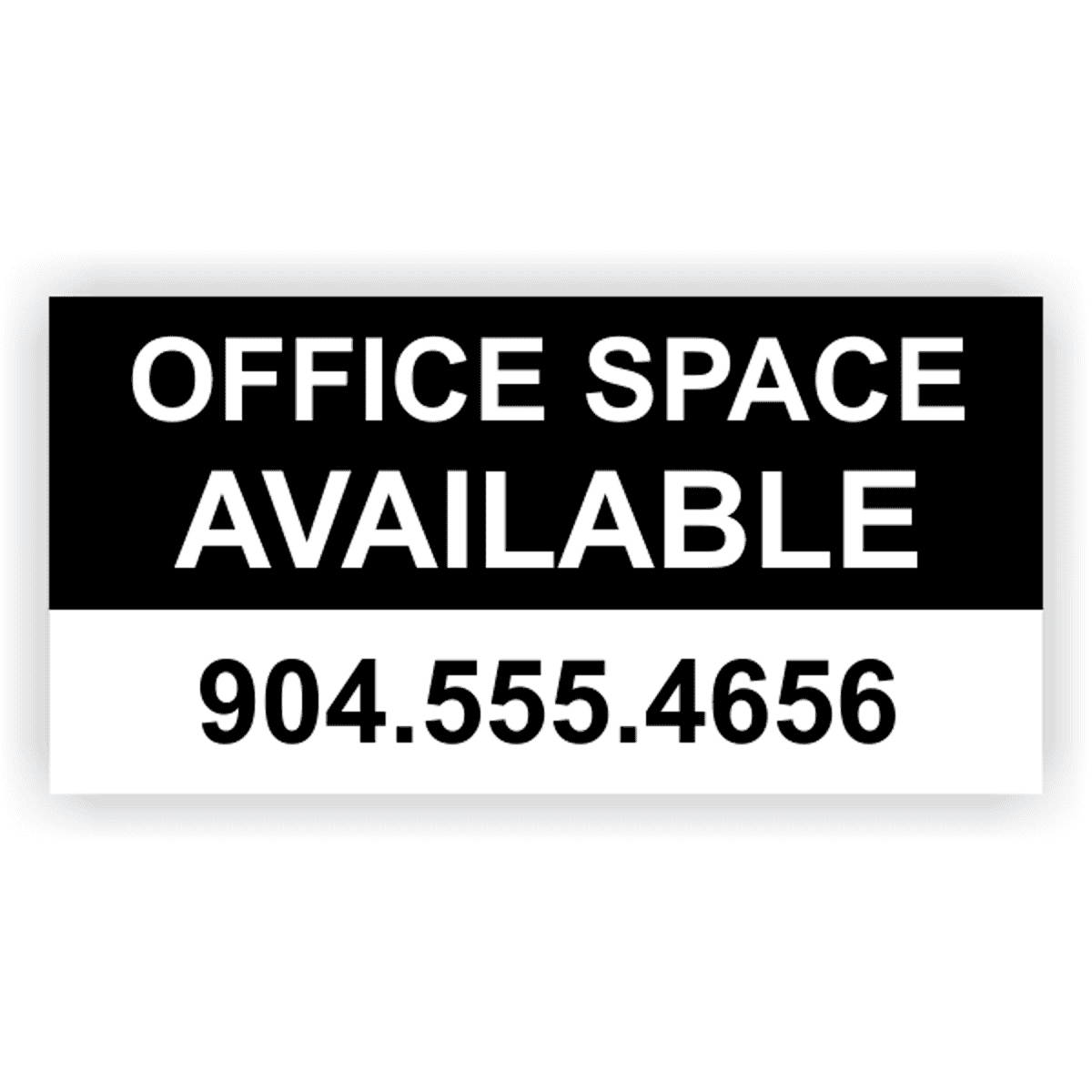 Custom Phone Number Office Space Banner | 3' x 6'