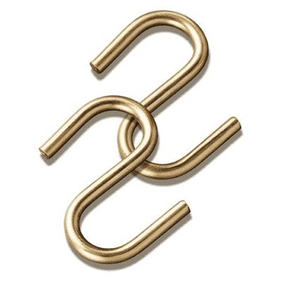 Pair of S-Hooks | .875" x .25"