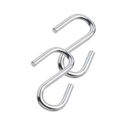 Pair of .875" x .25" S-Hooks - alternate view