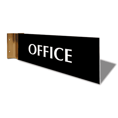 Office 4" x 12" Corridor Sign - alternate view