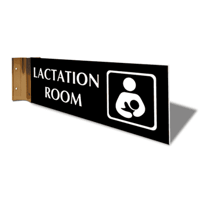 Lactation Room 4" x 12" Corridor Sign - alternate view