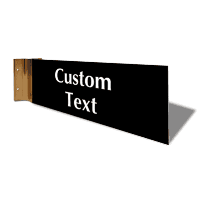 Custom Text 4" x 12" Corridor Sign - alternate view